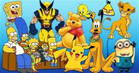 許多卡通人物都是黃色。（圖／翻攝自Brightside）