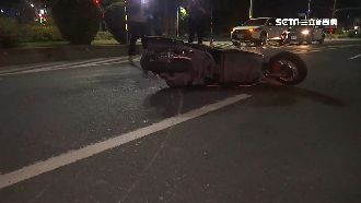 疑闖紅燈竄路口　父女雙載遭小黃撞飛