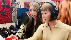 ▲Fubon Angels潔米、朱朱配唱應援曲。（圖／富邦悍將球團提供）
