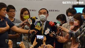 ▲針對調查局丟失毒品案，法務部長蔡清祥表示，正積極偵辦中，部分媒體報導內容與實際狀況有出入。（圖／記者楊佩琪攝）