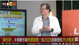 資深媒體人黃創夏在《94要客訴》揭密上海瀚薪偷龍轉鳳,轉走台灣第三代半導體核心材料「碳化矽」