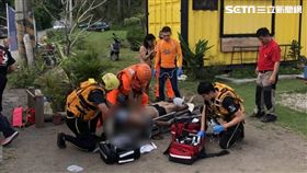 台東知名海灘「天空之鏡」驚傳溺水意外。（圖／翻攝畫面）