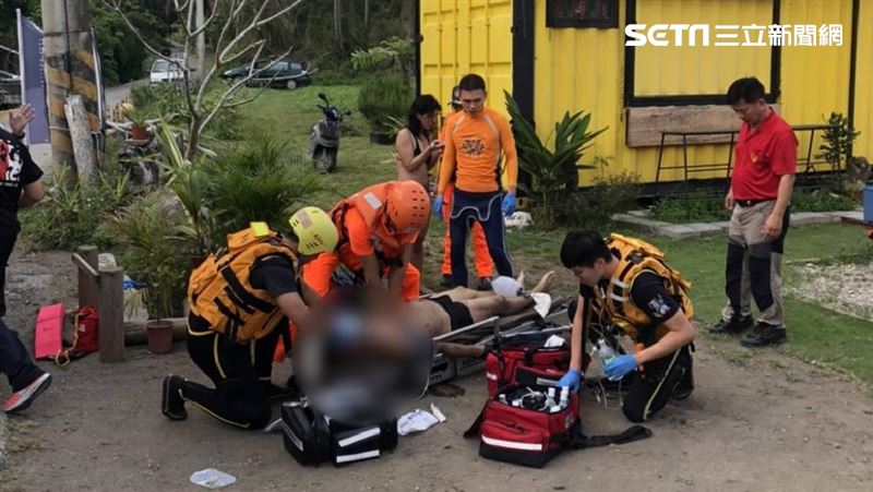 台東海灘驚傳溺水　男遊客無呼吸搶救