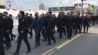 台南角頭告別式　3千黑衣人6通緝犯