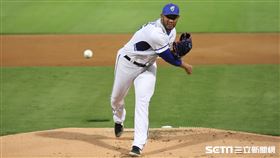 ▲富邦悍將先發投手傑斯。（圖／記者劉彥池攝影）