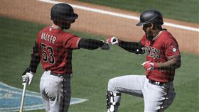 ▲響尾蛇單局4轟，達比修有勝投飛。（圖／美聯社／達志影像）