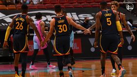 Stephen Curry攻下36分勇士仍不敵熱火。（圖／翻攝自勇士官方推特）