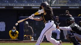 ▲聖地牙哥教士金河成春訓熱身賽。（資料照／美聯社／達志影像）