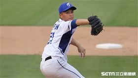 ▲富邦悍將先發投手陳仕朋。（圖／記者劉彥池攝影）