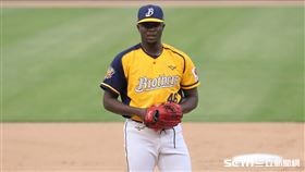 ▲中信兄弟先發投手德保拉。（圖／記者劉彥池攝影）