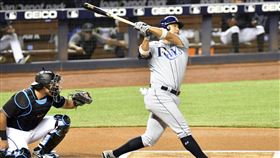 ▲坦帕灣光芒筒香嘉智連兩天打開路先鋒。（圖／美聯社／達志影像）