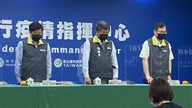 陳時中 莊人祥 周志浩 默哀一分鐘。（圖／記者簡浩正攝影）