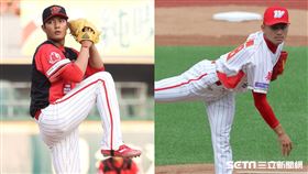 ▲味全龍先發投手徐若熙、王維中。（圖／記者劉彥池攝影）