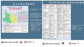 抗旱！彰化北區今起供5停2　45處臨時供水站一次看
合成圖／翻攝自林世賢臉書