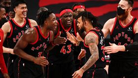 Gary Trent Jr.精彩三分彈絕殺巫師。（圖／翻攝自暴龍官方推特）