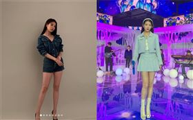 IU傳授九頭身拍照技巧。（圖／翻攝自dlwlrma IG）