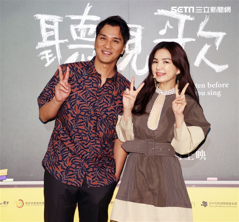 「聽見歌 再唱」演員馬志翔、陳嘉樺Ella。（記者邱榮吉/攝影） 