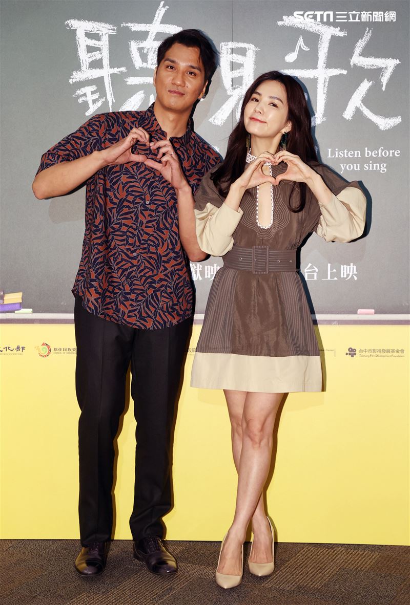 「聽見歌 再唱」演員馬志翔、陳嘉樺Ella。（記者邱榮吉/攝影） 