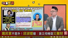 兩岸政策協會副秘書長張宇韶在《94要客訴》因藍營阻太魯閣號事件捐款氣得拍桌
