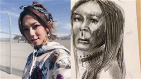 素描課畫鄧紫棋！作品曝光網友傻眼：想報警　釣出天后回應　圖／翻攝自鄧紫棋IG、GEM鄧紫棋迅資台微博
