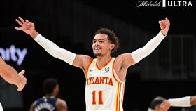 Trae Young。（圖／翻攝自老鷹官方推特）