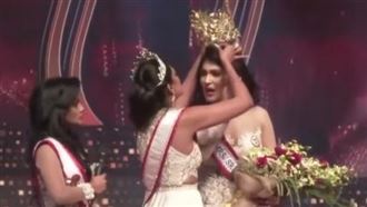 全國直播選美　皇后桂冠被前任強摘