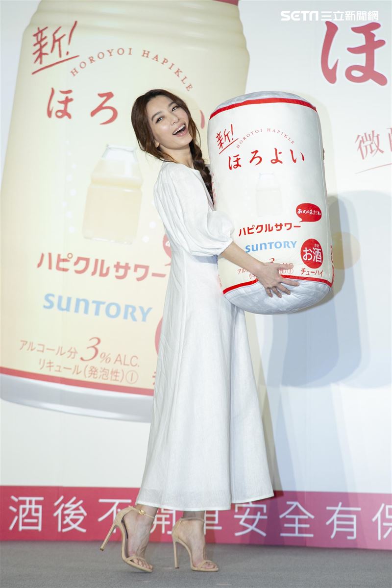 田馥甄代言三得利低酒精飲料。（圖／記者楊澍攝影）