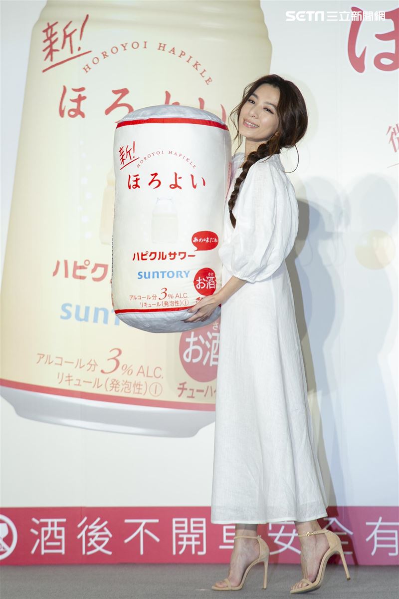 田馥甄代言三得利低酒精飲料。（圖／記者楊澍攝影）