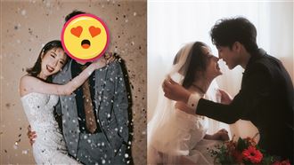 五熊曬絕美婚紗照　帥尪正面首曝光