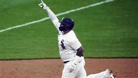 ▲白襪梅賽帝斯（Yermin Mercedes）敲出485英尺全壘打。（圖／美聯社／達志影像）