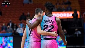 ▲巴特勒（Jimmy Butler）砍28分，熱火擊敗湖人。（圖／翻攝自熱火推特）