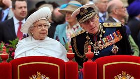 菲利普親王，伊莉莎白，英國皇室 （圖／美聯社／達志影像）