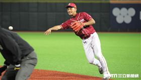 ▲樂天桃猿二壘手馬傑森。（圖／記者劉彥池攝影）