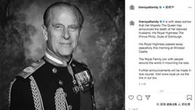 菲立普親王,伊莉莎白女王,英國,王夫,哈利,梅根,黑白。(圖/翻攝自ig)