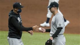 ▲克魯柏（Corey Kluber）2.1局失5分，其中3分自責。（圖／美聯社／達志影像）