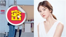 有網友在首爾梨泰院街頭捕獲正拍戲的宋慧喬。（圖／翻攝自kdrama's diary推特）