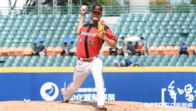 味全龍先發投手布里悍。（圖／記者王怡翔攝影）