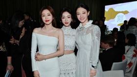 「魏瓔珞」吳謹言，與「富察皇后」秦嵐、「高貴妃」譚卓。（圖／翻攝自微博）