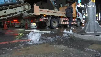 爆管噴湧泉！台中漏水率高居六都之冠