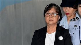 ▲崔順實去年被判刑時的資料照。（圖／翻攝自南韓法務部推特）