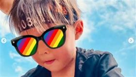 昆凌,周杰倫,小小周,兒子,正面,斯巴達,障礙賽。(圖/翻攝自昆凌ig)