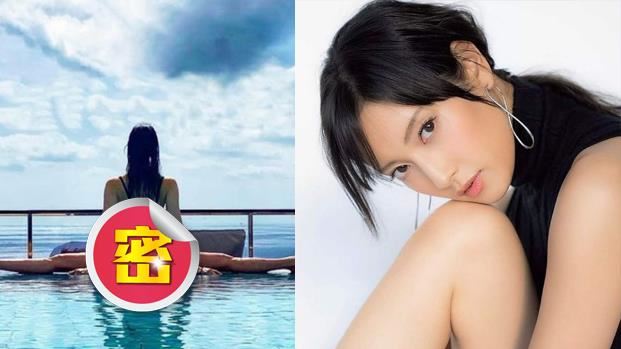 9頭身女星池畔「一字馬」超猛秀美腿