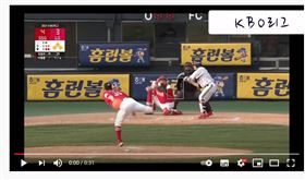 ▲LG雙子李炯宗被「外角海」拉掉。（圖／截自網路）