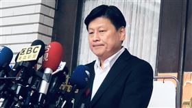 立委,傅崐萁,回應炒股判囚2年10月定讞,記者會（圖／記者林恩如攝影）