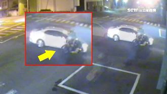 台中機車雙載遭撞飛　女乘客狂喊痛