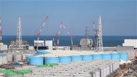 東電幹部木元崇宏說，日本政府正在檢討將核廢水排入環境中，東電正等待政府決定處理方針。圖為福島第一核電廠外放置含氚廢水的儲存槽。（圖／翻攝自東京電力控股有限公司網頁tepco.co.jp）
