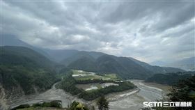 德基水庫上方的惡魔島也鬧水荒，許多作物缺乏水分生長。（圖／和平分局提供）