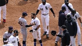 Adam Eaton場內衝突。(圖／美聯社／達志影像)
