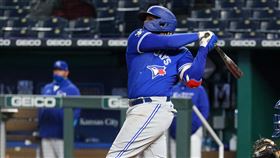 ▲小葛雷諾（Vladimir Guerrero Jr.）炸裂456英呎全壘打。（圖／翻攝自藍鳥推特）