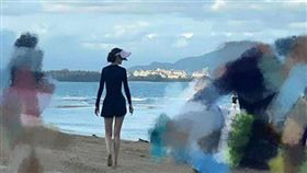 Angelababy,小海綿,三亞,黃曉明,Baby。(圖/翻攝自網易娛樂)